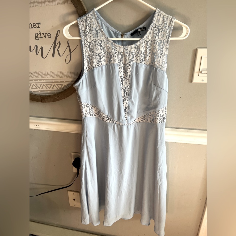 Lace panel dress